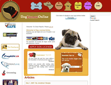 Tablet Screenshot of doglicenseonline.com